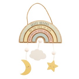 Petit Cheri Rainbow Hanging Plaque Sign Sweet Dreams