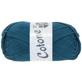LANA GROSSA Cotone Cotton Basic Yarn Hand Knitting Yarn Made of 100% Cotton 50 g Wool for Knitting and Crocheting 125 m Yarn