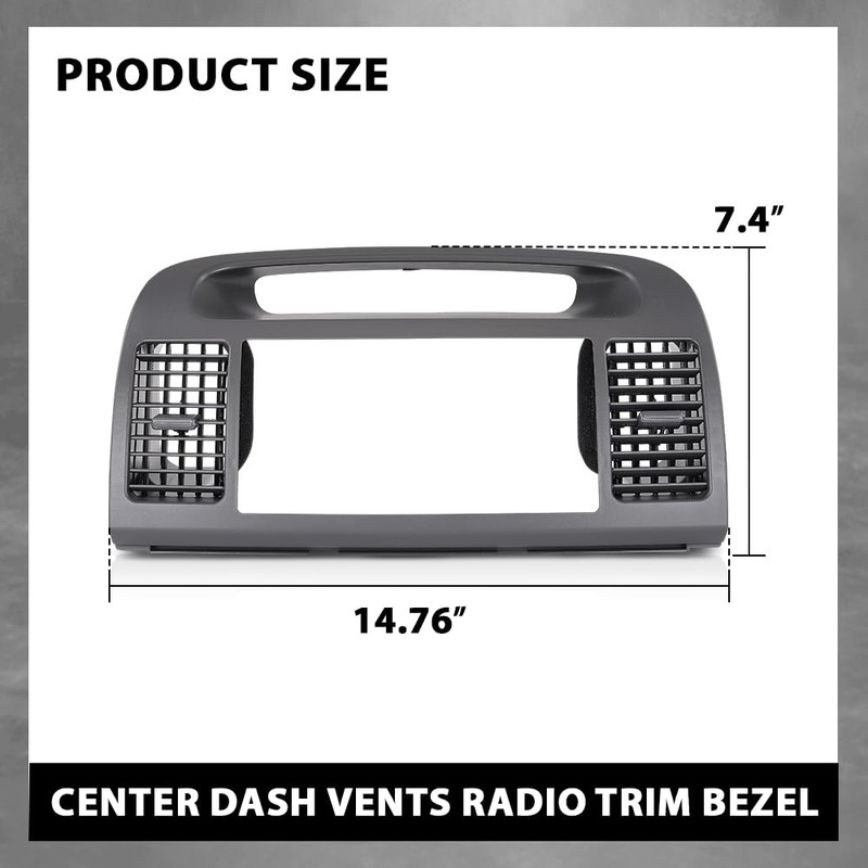 G-PLUS Center Dash Bezel Trim Compatible with Toyota Camry 2002-2006
