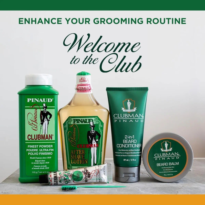 Clubman 2 En 1, Acondicionador Para Barba Y Crema Facial