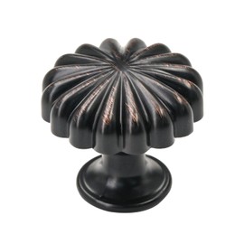 Alzassbg 10 Pack Oil Rubbed Bronze Cabinet Knobs, 1-1/4 Inch(30mm) Diameter Kitchen Cabinet Hardware Round Knobs for Cabinets and Drawers AL6036ORB
