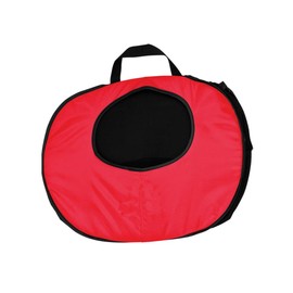 Goodhope Solid-Colored Nylon Collapsible Pet Carrier Black