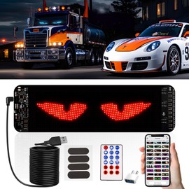 Devil Eyes Light for Windshield,Flex Led Display for Car, Programmable LED Eyes with APP Control and Remote Controller, Suitable for Windows of Cars and Small to Medium-Sized Trucks