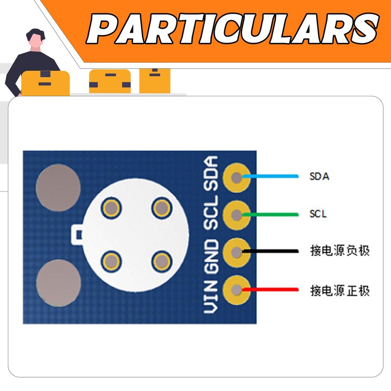 A-DIGISHUO GY-906 MLX90614ESF Infrared Temperature Sensor Module Non-Contact Infrared Temperature