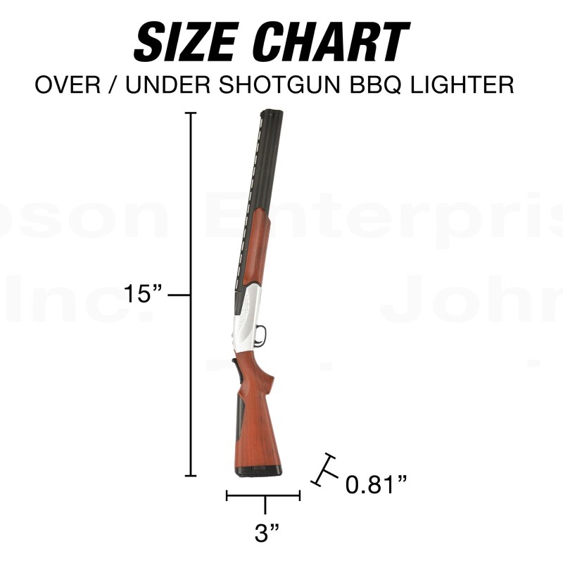 G.E.I. Over Under Shotgun BBQ Lighter Multipurpose Novelty Unique Classic