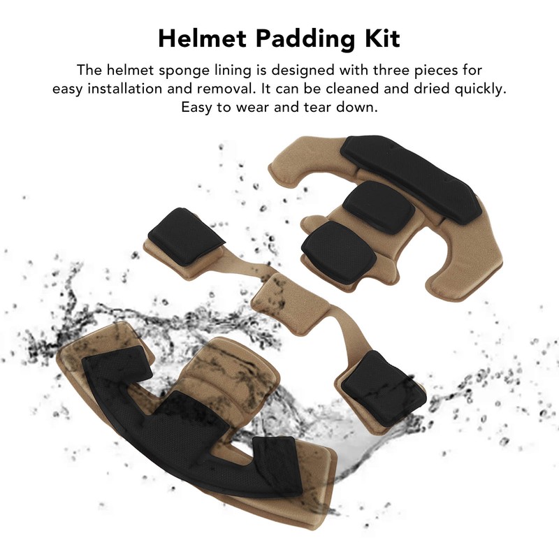 3PCS Memory Foam Pad Protective Sponge Lining Helmet Padding Kit