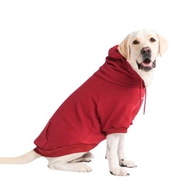 Spark Paws Dog Hoodie - Premium Quality, Buttery Soft, Superior Comfort and Fit, Calming Fleece Interior, Suitable for All Breeds - Burgundy - 4XL