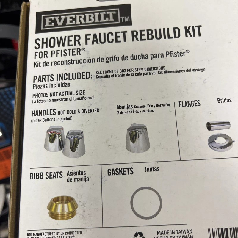 Everbilt 3-Handle Shower Valve Rebuild Kit for Pfister Tub/Shower Faucets