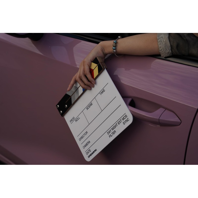OPENMOON Director's Film Clapboard Cut Action Scene Clapper Board Slate