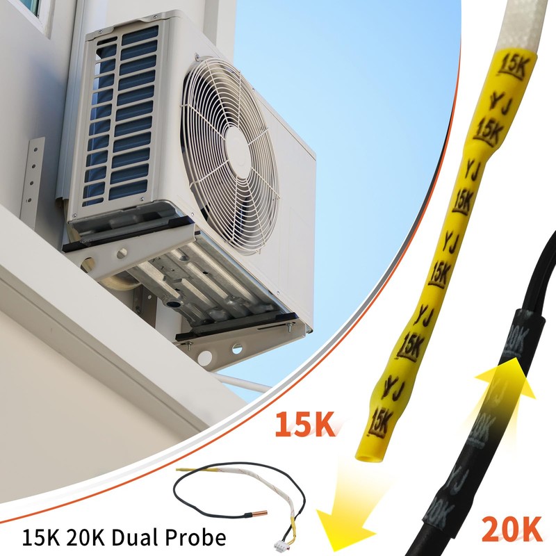 Air Conditioner Temperature Sensor Thermistor Probe Freeze Control Sensor Universal
