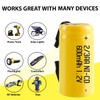 Odstore AA Ni-Cd 1.2V 2/3AA 600mAh Rechargeable Battery - 6pcs