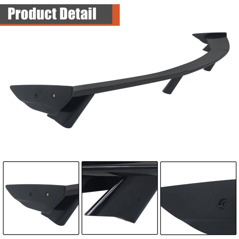 Rear Wing Lip Clear Coating Spoiler Replacement for Corvette C8