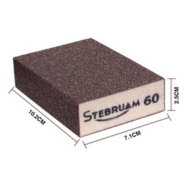 STEBRUAM 5 Pieces Sanding Sponges,Coarse and Fine Sanding Blocks -60 Grits Specifications Sanding Pads,sand sponge Washable and Reusable,Sand Paper Pack for Metal Wood Wall