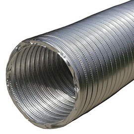 Aluminium Flexible Pipe 300mm / 12" Length - 2.5m Flexi Air Ducting Hose