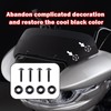 Generic Harley Black Titanium Windshield Screws, Motorcycle Top Performance Fairing