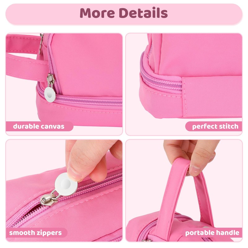 Alyvisun Large Capacity Pencil Case with 3 Compartments for Boys
