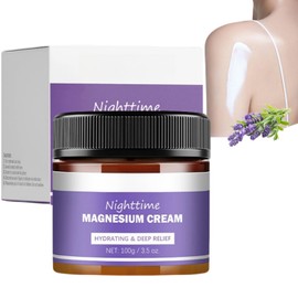 100g Magnesium Cream for Sleep,Magnesium Sleep Body Cream,Magnesium Body Lotion,Magnesium Soothing S/leep Butter,Magnesium Calm C-ream,Organics Magnesium Balm,Relief Lavender & Magnesium Moisturizer