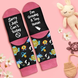Pregnancy Gifts for Expecting Mom - Funny Gifts for Pregnant Women, Perfect Ideals for First Time Mom, Pregnant Wife and Mommy Presents - New Mama to Be Gift, New Parents Present - Pregnancy Socks