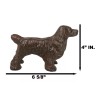Rustic Cast Iron Metal Whimsical Cocker Spaniel Puppy Dog Standing