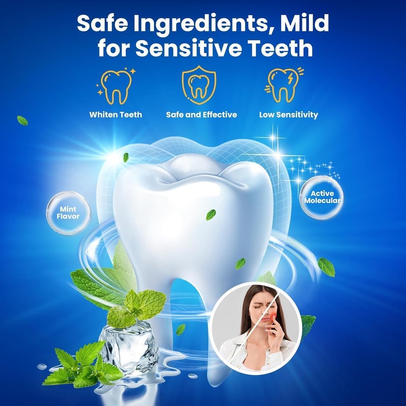 Teeth Whitening Kit, Teeth Whitening Strips 5D: 14 Sets 28pcs