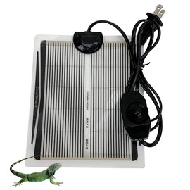 Reptile Heating Mat with Temperature Adjustment,110V 5W Heat Mat for Reptiles,Snakes,Frog,Lizard,Turtle,Plant, Non-Adhesive Under Tank Terrarium Reptile Heating Pad (1 Pack, 5W(5.9x7 inch))