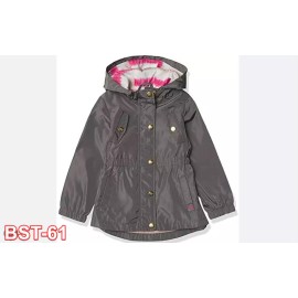 Limited Too Girls' Faux Memory Tie Dye Lined Hooded Anorak, Charcoal, 2T