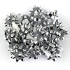 Worlds Mini Metallic Silver Bows,Gift Wrap Bows-Christmas Ribbon Gift Bows
