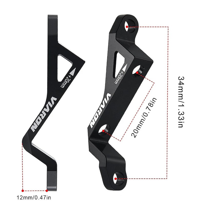Cyclesavvy 160/180mm Disc Bike Brake Adapter – Flat to Post