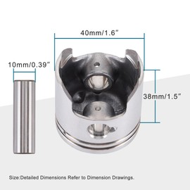 GOOFIT 40mm Piston Ring Kit Replacement for 2 Stroke 49cc 50cc Y-Zinger Moped Scooter Dirt Pit Bike Go Kart