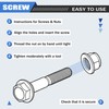 GOFIRA M10 x 1.25 x 40mm Flanged Hex Head Bolts