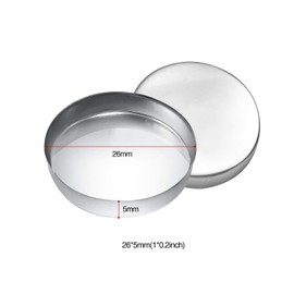 Allwon 56 Pack Empty Round Metal Pans for Eyeshadow Palette Magnetic Makeup Palette (26mm)