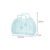Hollow Storage Basket Plastic Reusable Portable Foldable Bag for Beach