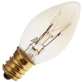 Decorative/Novelty 7C7/CL-BLINK 120V, 7 Watt, Clear Blinking"Twinkle" Light Bulb (1 Pack)