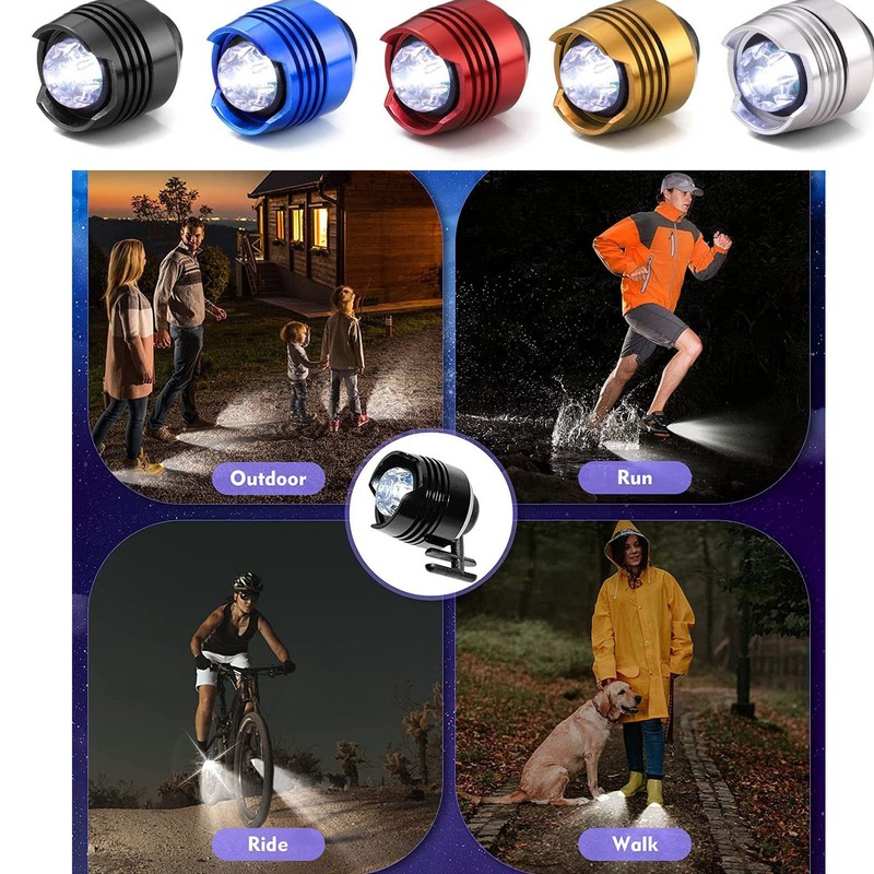 ciciglow Headlight for Crocs, 2 Piece Torch Attachment for Crocs,