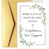 Chenive Engagement Card for Couples, Engaged Card for Her Him,