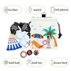 Golf Valuables Bag | PU Leather Golf Tee Storage Bag,Golf