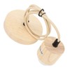 E27 Wooden Pendant Light Bulb Holder Vintage Lighting Accessory Wooden