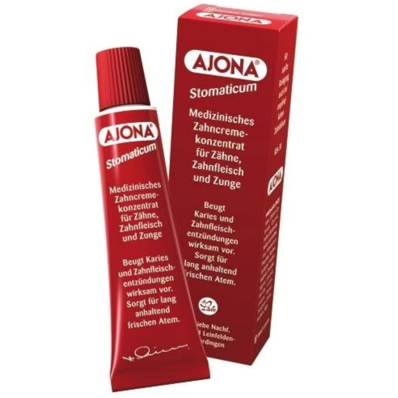 Ajona Stomaticum Toothpaste 25ml (Pack of 3), Prevents Tooth Decay,