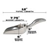 LEMONSODA Stainless Steel Utility Ice Scoop - Rustproof Metal -