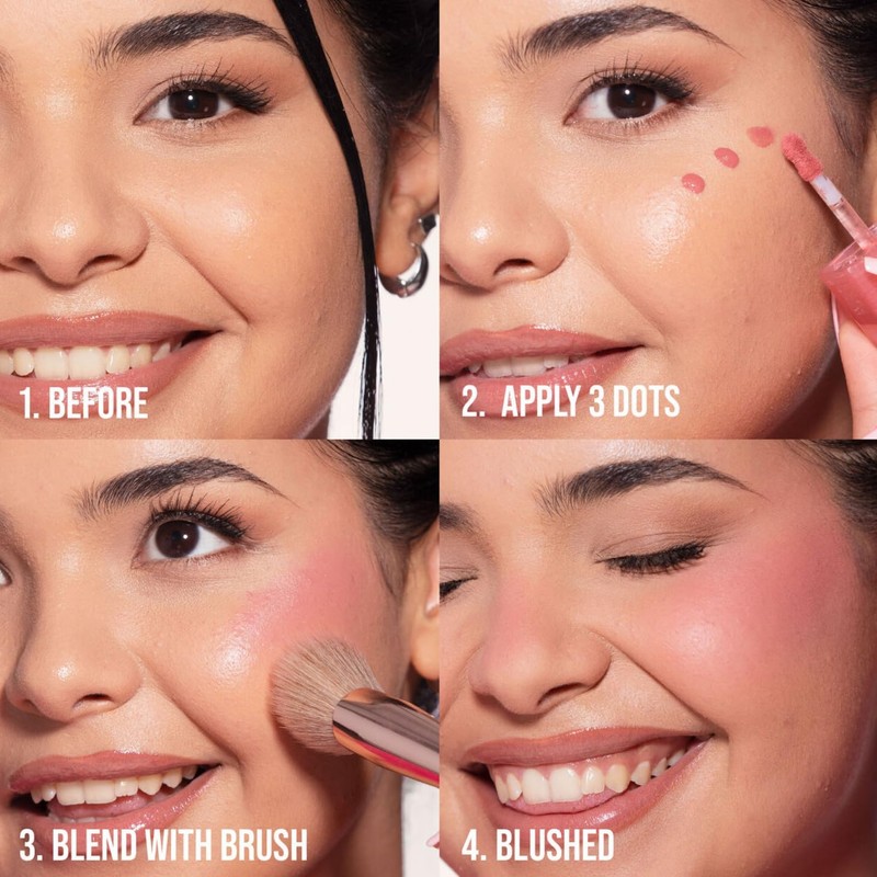 Huda Rubor Líquido Con Filtro Blush - Sorbete De Melocotón