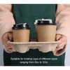 UBozeuiv Disposable Compostable Drink Carriers, 100 Pack | Paper Pulp