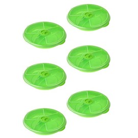 YBM Home 33-1178vc-6green Microwave Tray, Pack of 6, Green