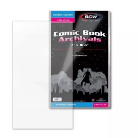 BCW New (50 ct) BCW Combo Pack Current Comic Book Mylar Archival 2mm Bags & Boards
