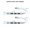 2 USB Hubs, 4-Port USB 3.0 Hub, Ultra-Slim Data Expander,