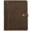 Leather Village Leather Portfolio Organizer - Professional Business Padfolio for