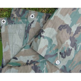 Camouflage/Green Tarp, 6'x8'