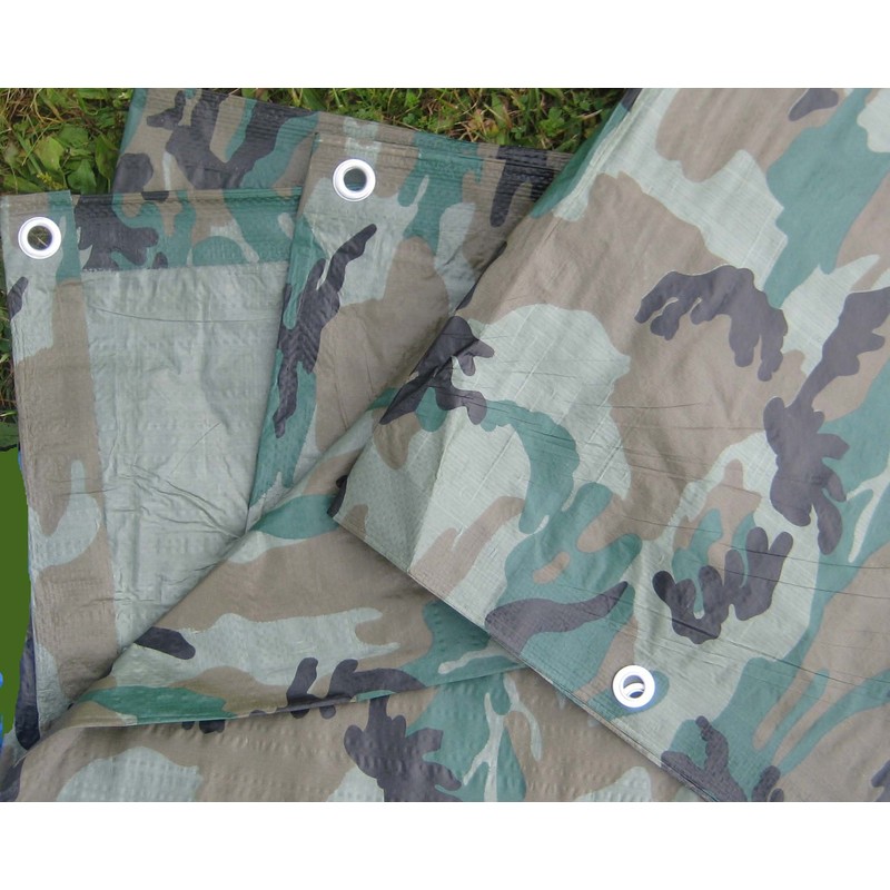 Camouflage/Green Tarp, 6'x8'