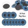 Yetaha 20PCS Quick Change Flap Disc, 2 Inch 60 Grit