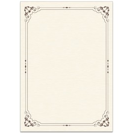 80 Recycled Sheets of Old Fashioned Letter Paper / Vintage Design Paper DIN A4 Recycled Ideal for Vintage Invitations and Letters