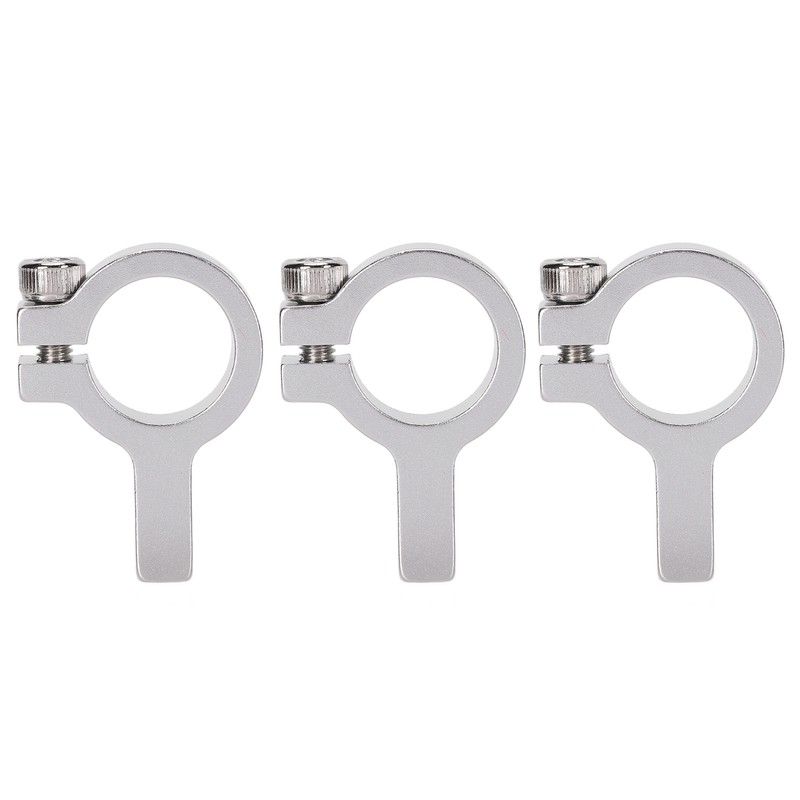 3Pcs Tube Clamp Hub Aluminum Shaft Clamping M4 Thread Mounting